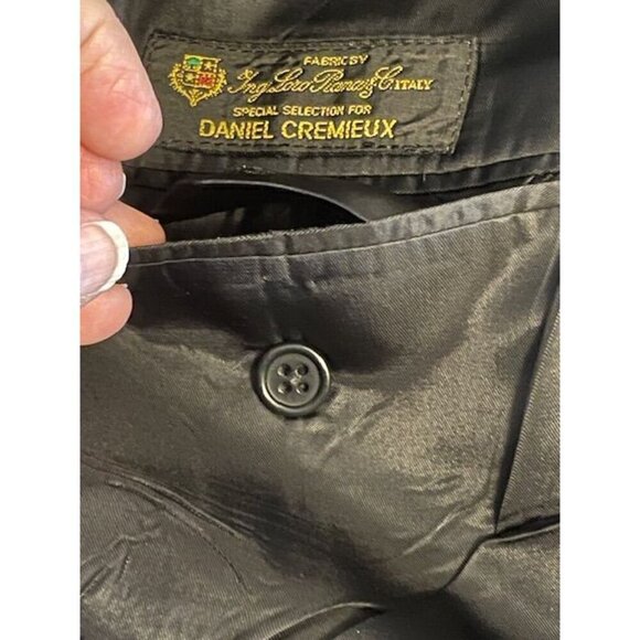 Daniel Cremieux Collection Blazer Men's 42R Black Pure New Wool Woolmark union - Picture 12 of 16